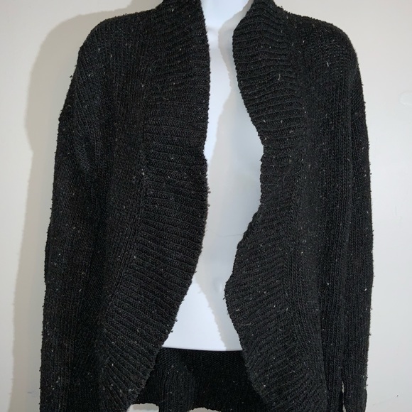 Preloved Loft Black Open Knit Cardigan Sz XS - Picture 2 of 5